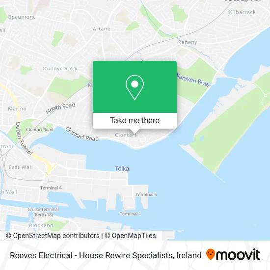Reeves Electrical - House Rewire Specialists map