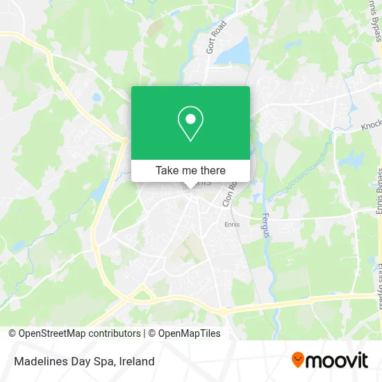 Madelines Day Spa map