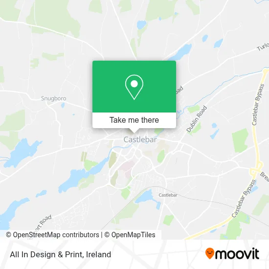 All In Design & Print map