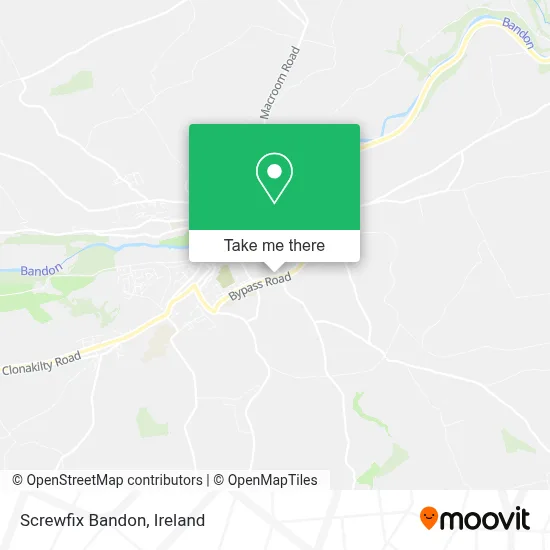 Screwfix Bandon map