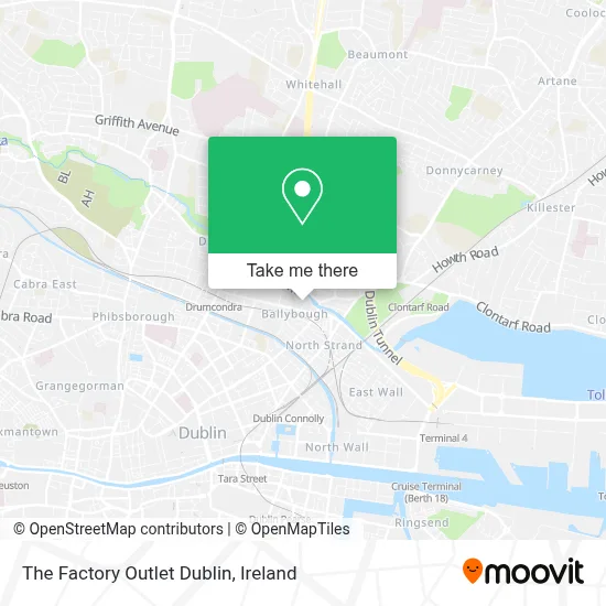 The Factory Outlet Dublin map