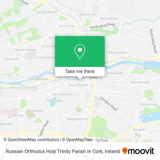 Russian Orthodox Holy Trinity Parish In Cork map