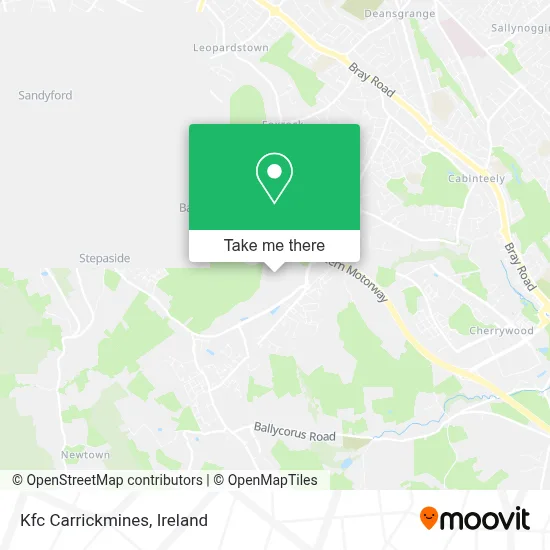 Kfc Carrickmines map