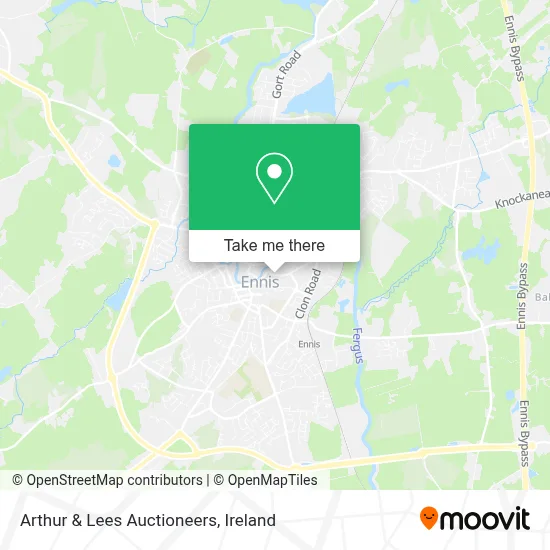 Arthur & Lees Auctioneers map