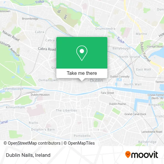 Dublin Nails map