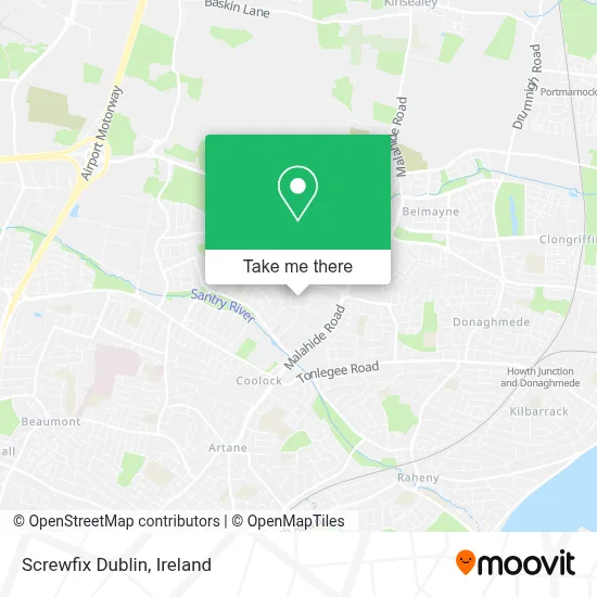 Screwfix Dublin map