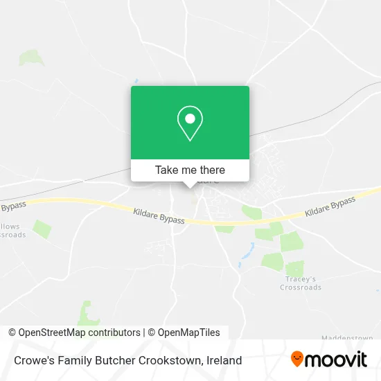 Crowe's Family Butcher Crookstown map