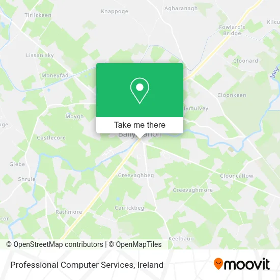 Professional Computer Services map