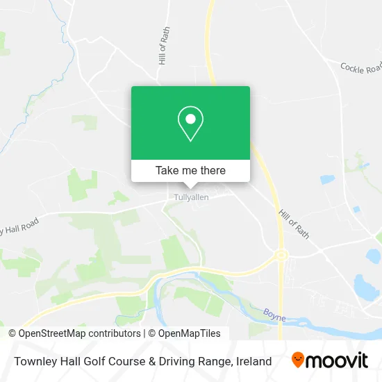 Townley Hall Golf Course & Driving Range map