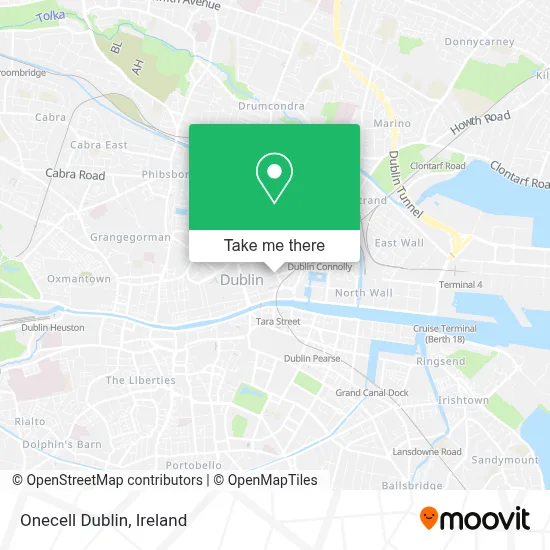 Onecell Dublin map