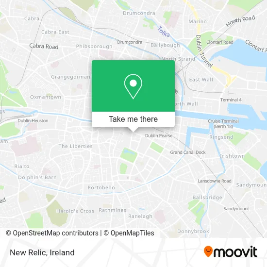 New Relic map