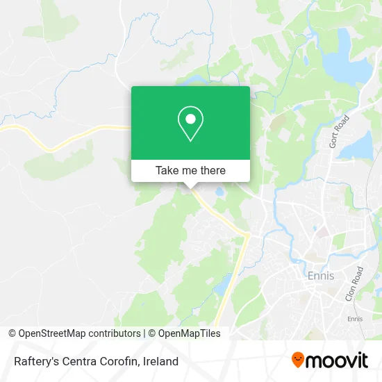 Raftery's Centra Corofin map