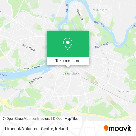 Limerick Volunteer Centre map