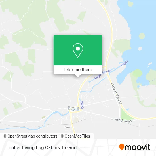Timber Living Log Cabins map
