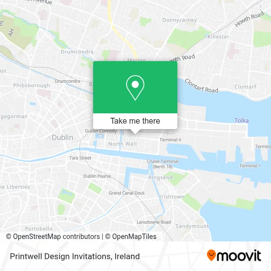 Printwell Design Invitations map