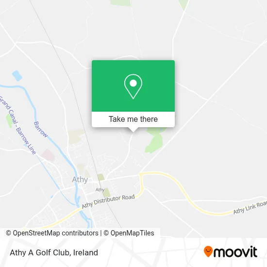 Athy A Golf Club map