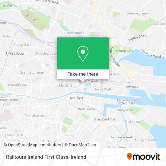 Railtours Ireland First Class map