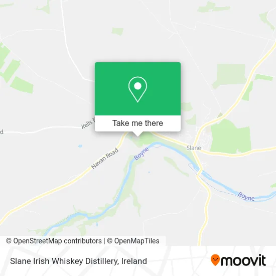Slane Irish Whiskey Distillery map