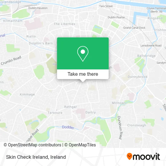 Skin Check Ireland map