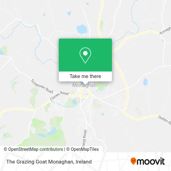 The Grazing Goat Monaghan map