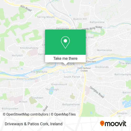 Driveways & Patios Cork map