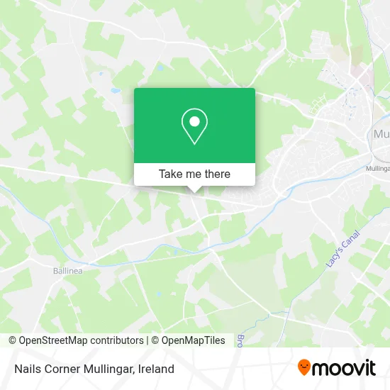 Nails Corner Mullingar map