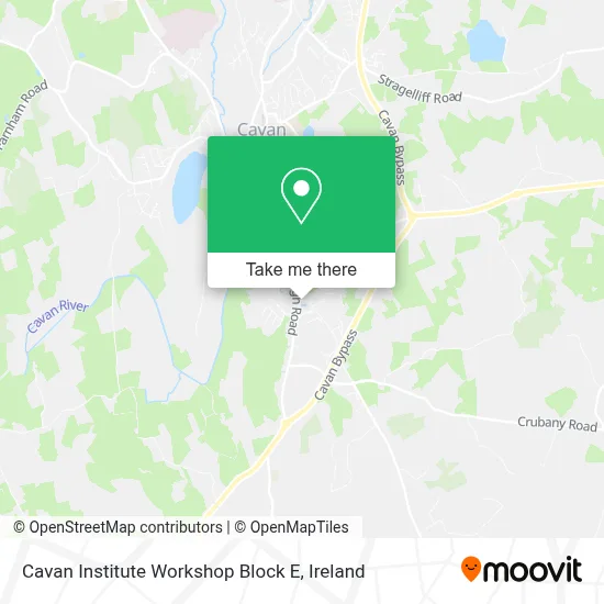 Cavan Institute Workshop Block E map