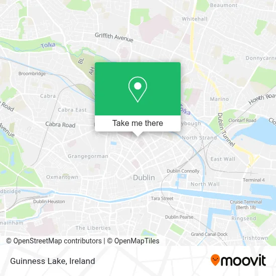 Guinness Lake map