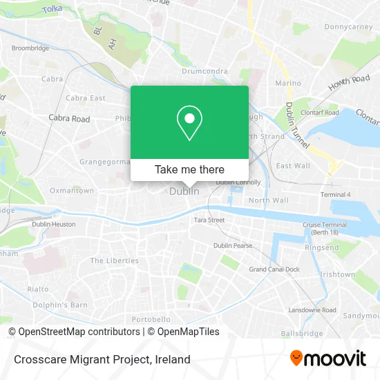 Crosscare Migrant Project map
