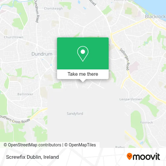 Screwfix Dublin map