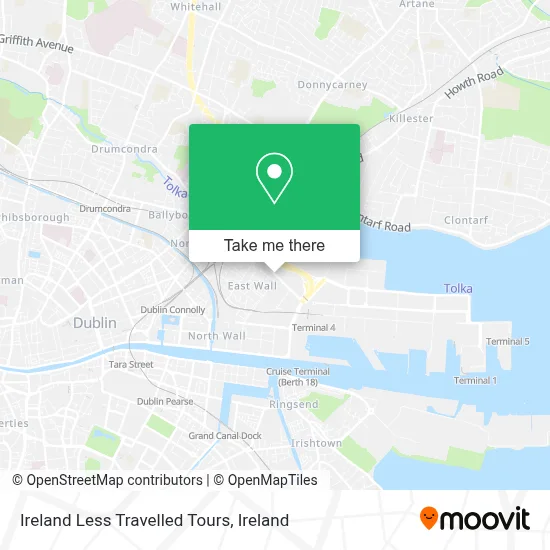 Ireland Less Travelled Tours map