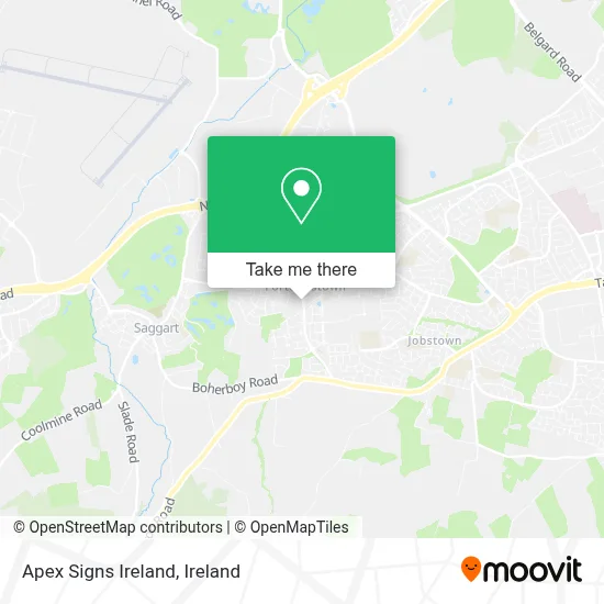 Apex Signs Ireland map