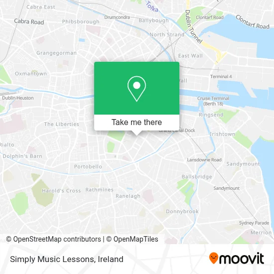 Simply Music Lessons map