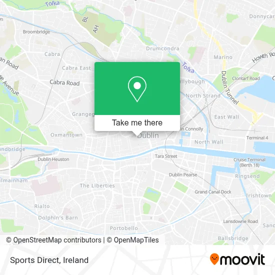 Sports Direct map