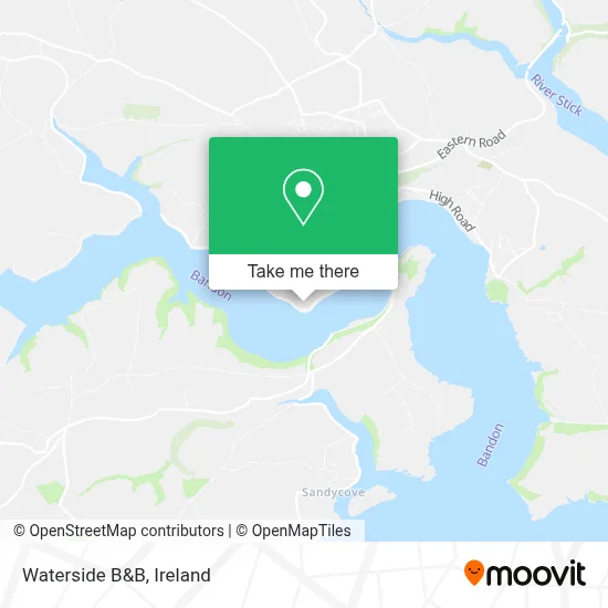 Waterside B&B map