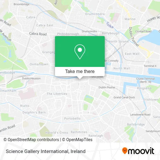 Science Gallery International map