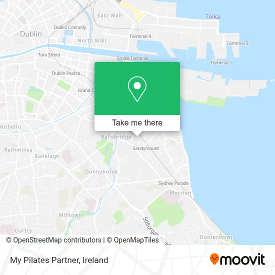 My Pilates Partner map
