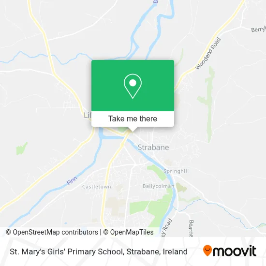 St. Mary's Girls' Primary School, Strabane map