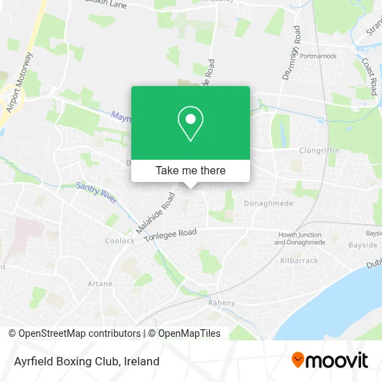 Ayrfield Boxing Club map