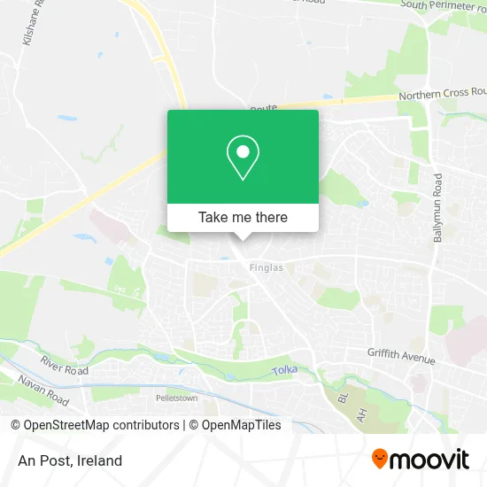 An Post map