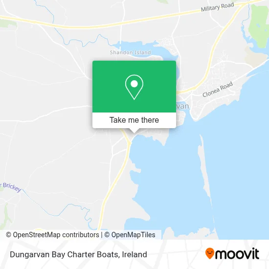 Dungarvan Bay Charter Boats map