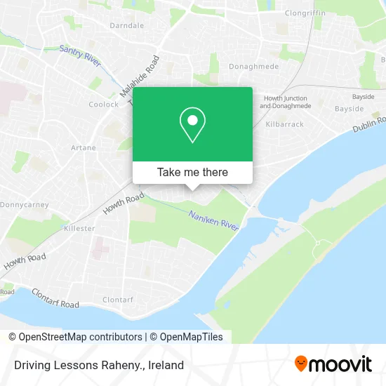 Driving Lessons Raheny. map