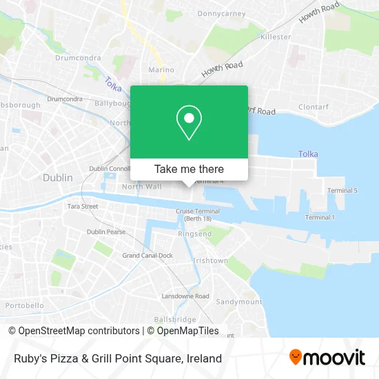 Ruby's Pizza & Grill Point Square map