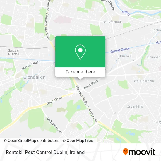 Rentokil Pest Control Dublin map