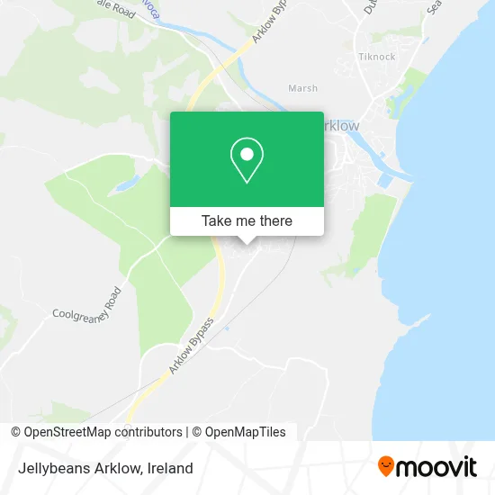 Jellybeans Arklow map
