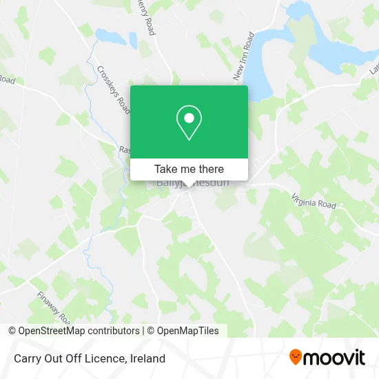 Carry Out Off Licence map