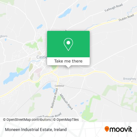 Moneen Industrial Estate map