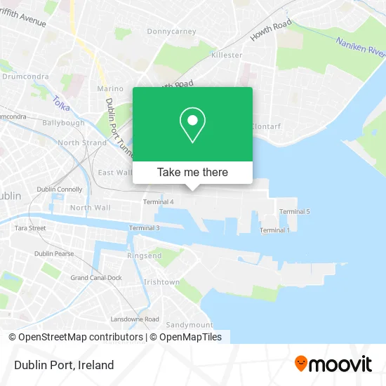 Dublin Port map