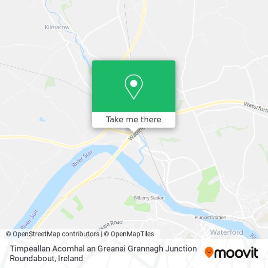 Timpeallan Acomhal an Greanai Grannagh Junction Roundabout map