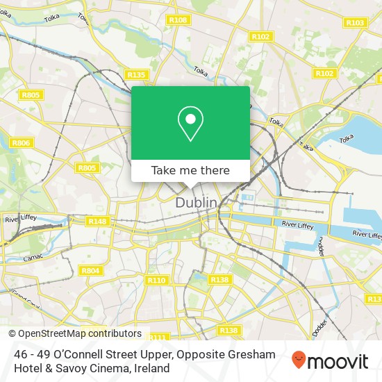 46 - 49 O’Connell Street Upper, Opposite Gresham Hotel & Savoy Cinema map